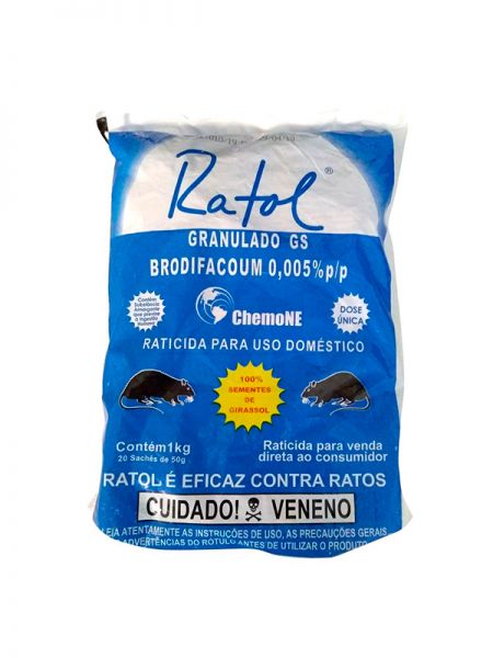 RATOL GRAN. GS DOMESTICO (50X20G) 1KG